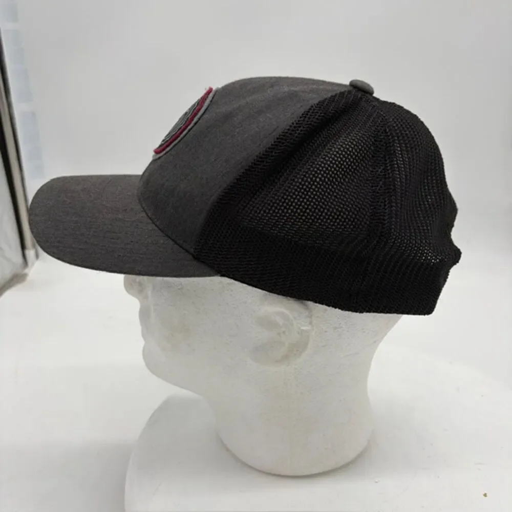 Travis Mathew “The Patch” Snap-back  Adjustable Hat Charcoal/Black 110 Flexfit